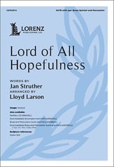 Lord of All Hopefulness SATB choral sheet music cover